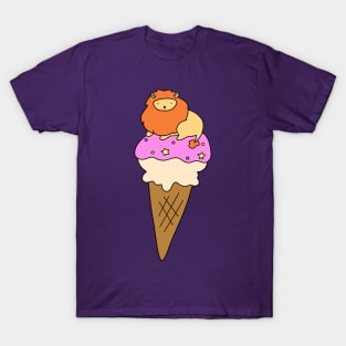 Icecream Cone Lion T-Shirt